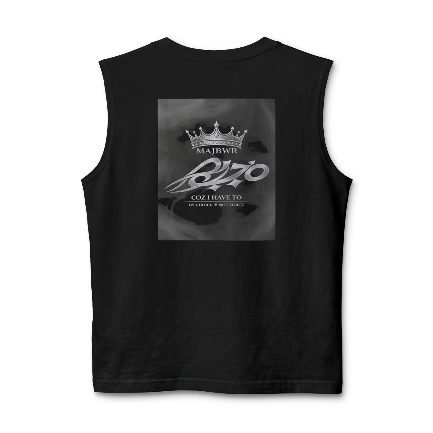 MAJBWR - Black Ghost Smoke Crown Tank Muscle Tank