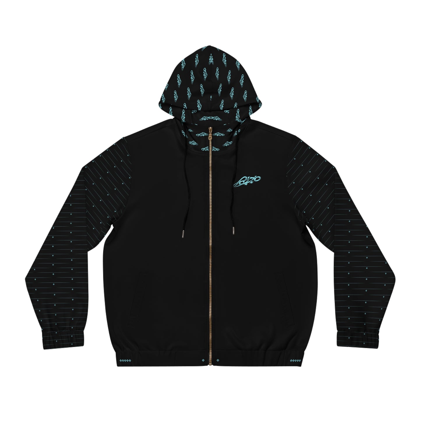 MAJBWR - Powder Blue Diamond Crown Full Zip Hoodie