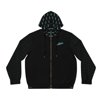 MAJBWR - Powder Blue Diamond Crown Full Zip Hoodie