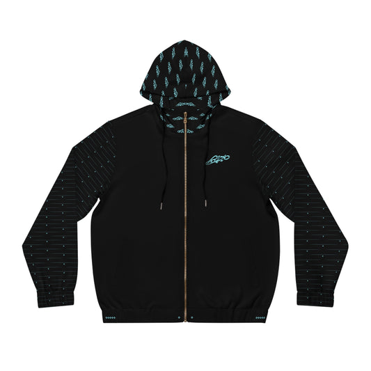 MAJBWR - Powder Blue Diamond Crown Full Zip Hoodie