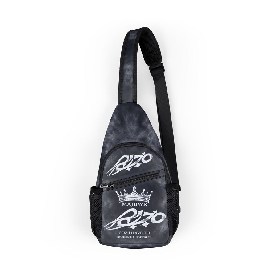 MAJBWR - Ghost White/Black Smoke Crown Chest Bag — Smoked