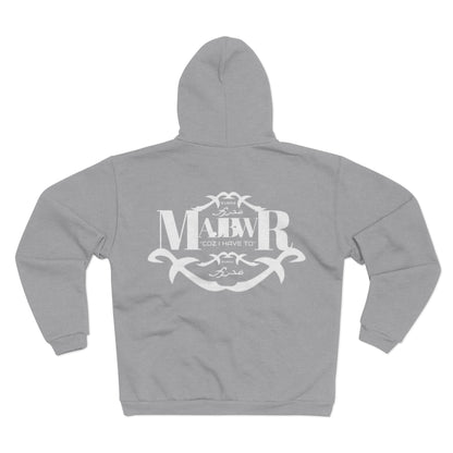 MAJBWR -  Graphic Hooded Zip Sweatshirt