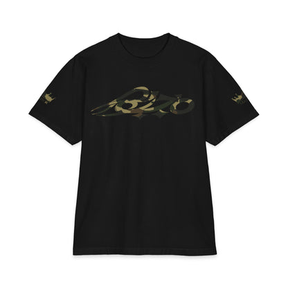 MAJBWR - Camo Black/Olive/Hunter Green Oversized Heavyweight T-Shirt