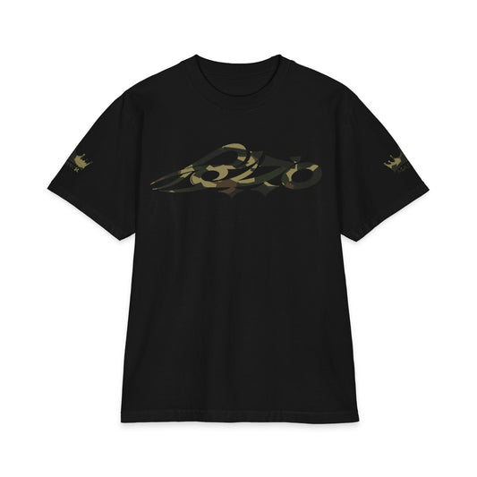 MAJBWR - Camo Black/Olive/Hunter Green Oversized Heavyweight T-Shirt