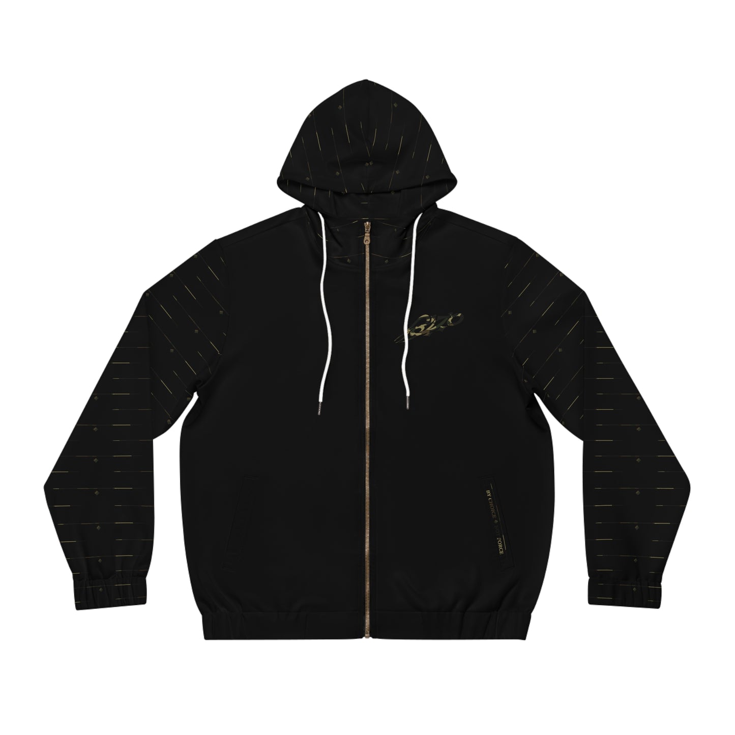 MAJBWR - Black Camo Crown Men's Full-Zip Hoodie — Limited Edition