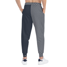 MAJBWR- Blue\/Grey Athletic Joggers —  Ghost White Crown 2 Face Lmtd Edtn.