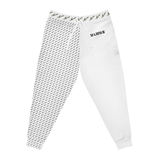 MAJBWR - White Athletic Joggers