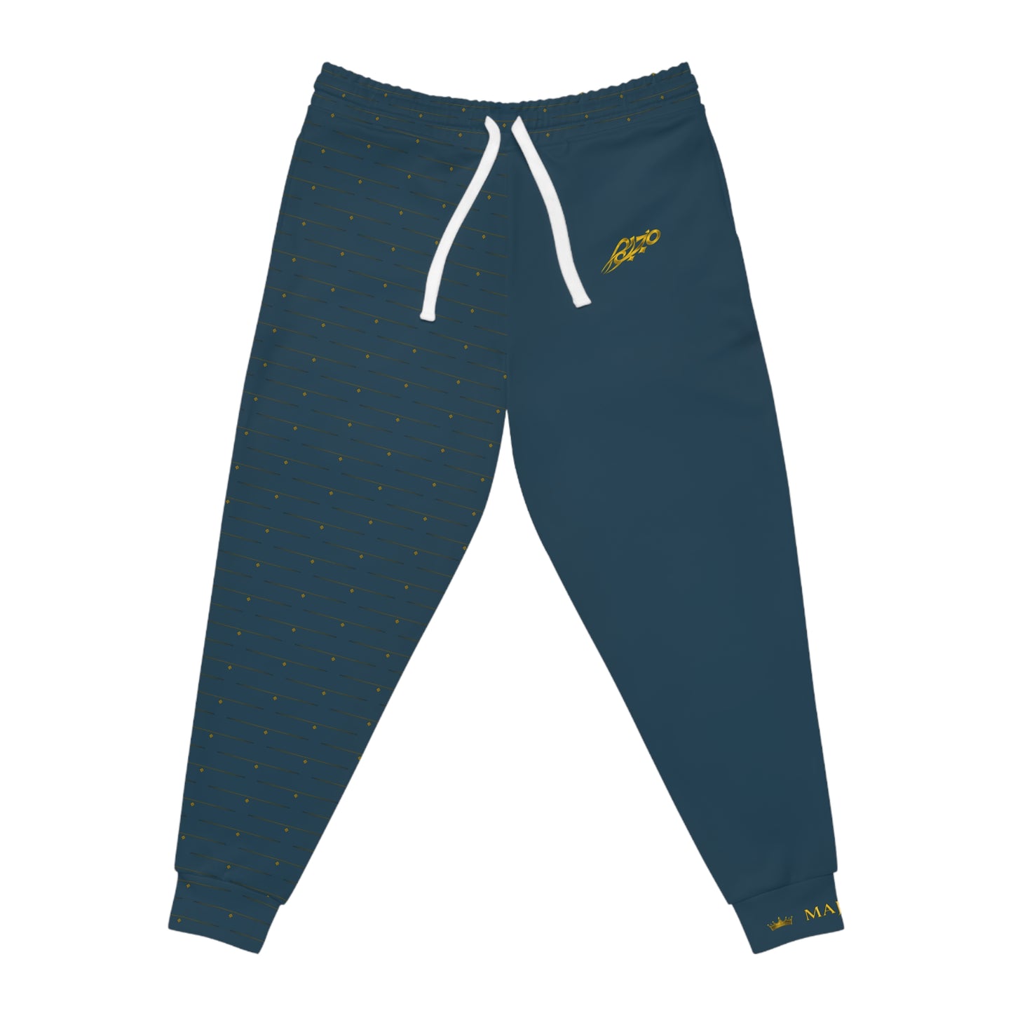 MAJBWR - Diamond Edition Teal Athletic Joggers — Gold Crown Logo