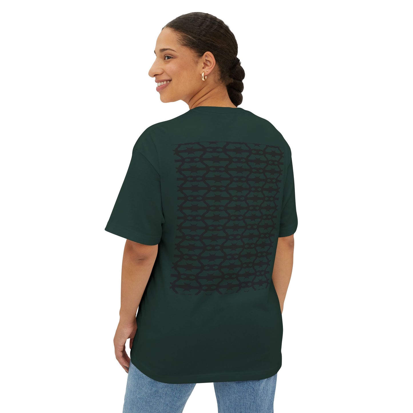 MAJBWR - Arabic Calligraphy Boxy Tee — "Sabr" Graphic Oversized T-Shirt