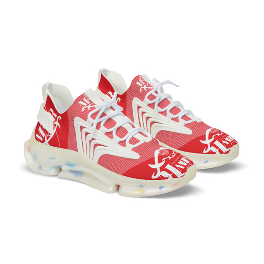 MAJBWR -  Men's Mesh Snake Sneakers Red X