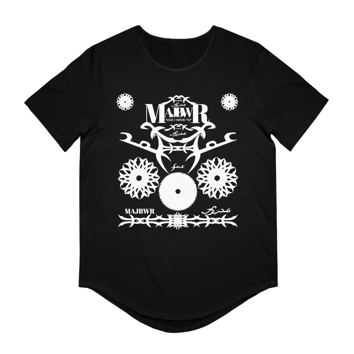 MAJBWR - "COZ I HAVE TO" Men's Jersey Tee — Curved Hem Casual Graphic T-Shirt