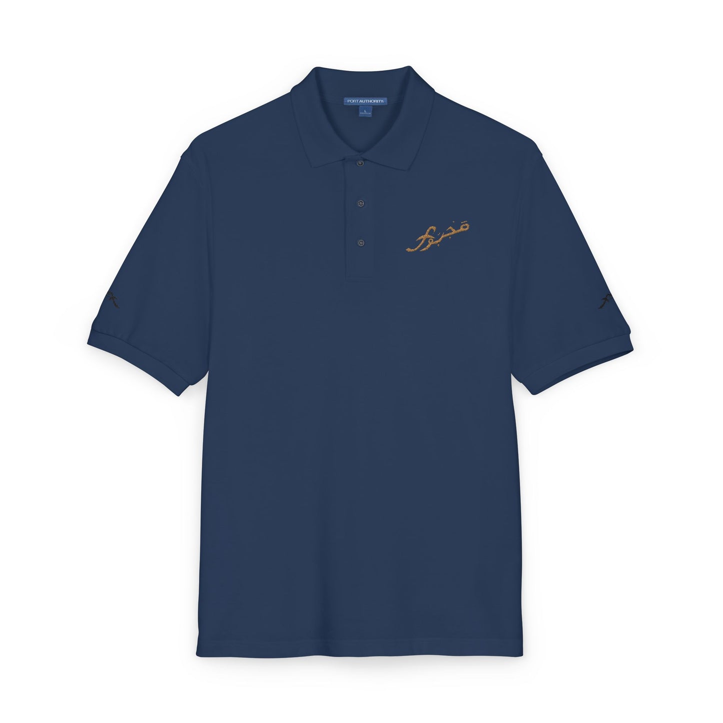 Embroidered Lightning Bolt Polo Shirt