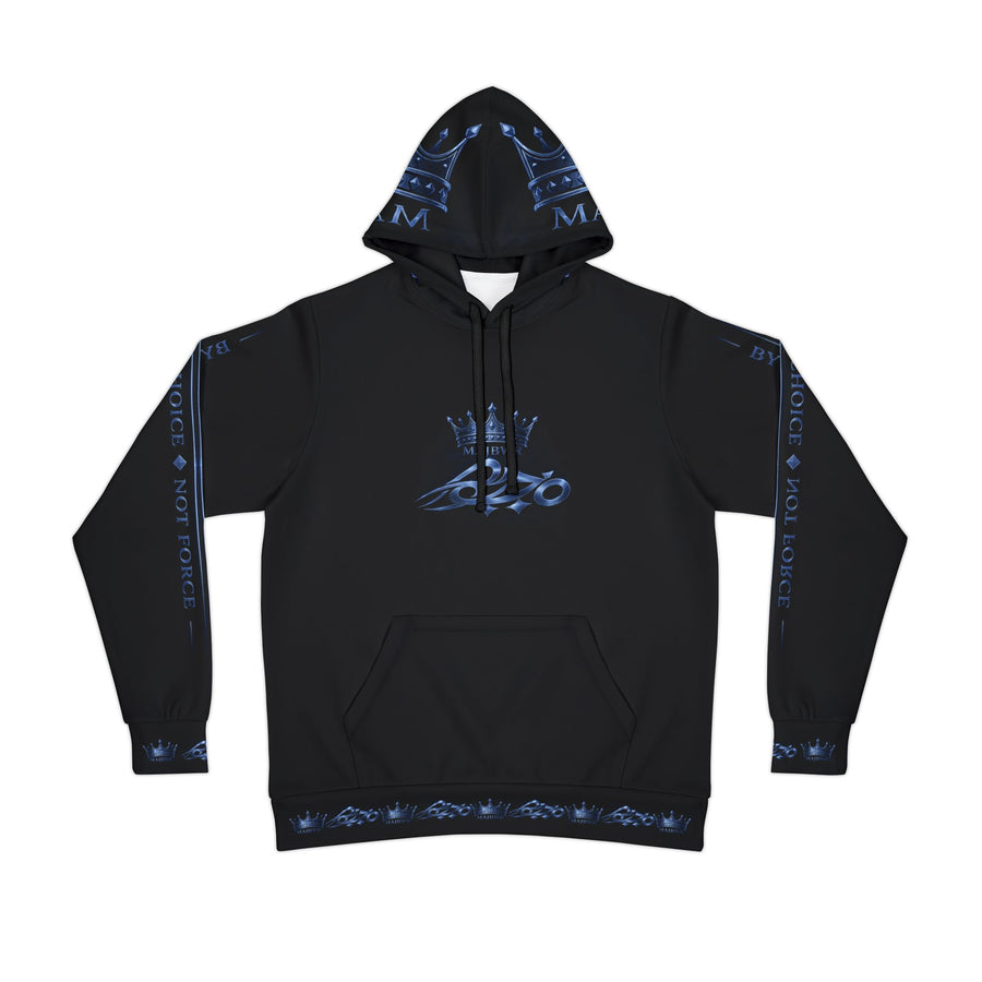 MAJBWR – Iced Out Crown Hoodie – Sapphire Edition