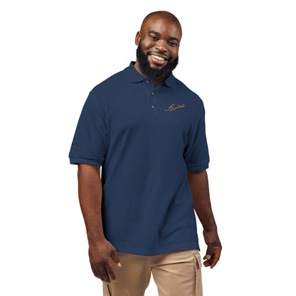 Embroidered Lightning Bolt Polo Shirt