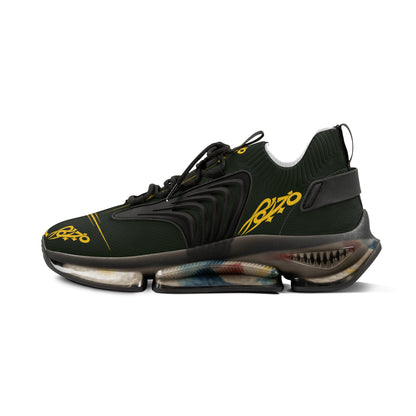 MAJBWR - Men's Mesh Sneakers — Deep Olive & Gold Athletic