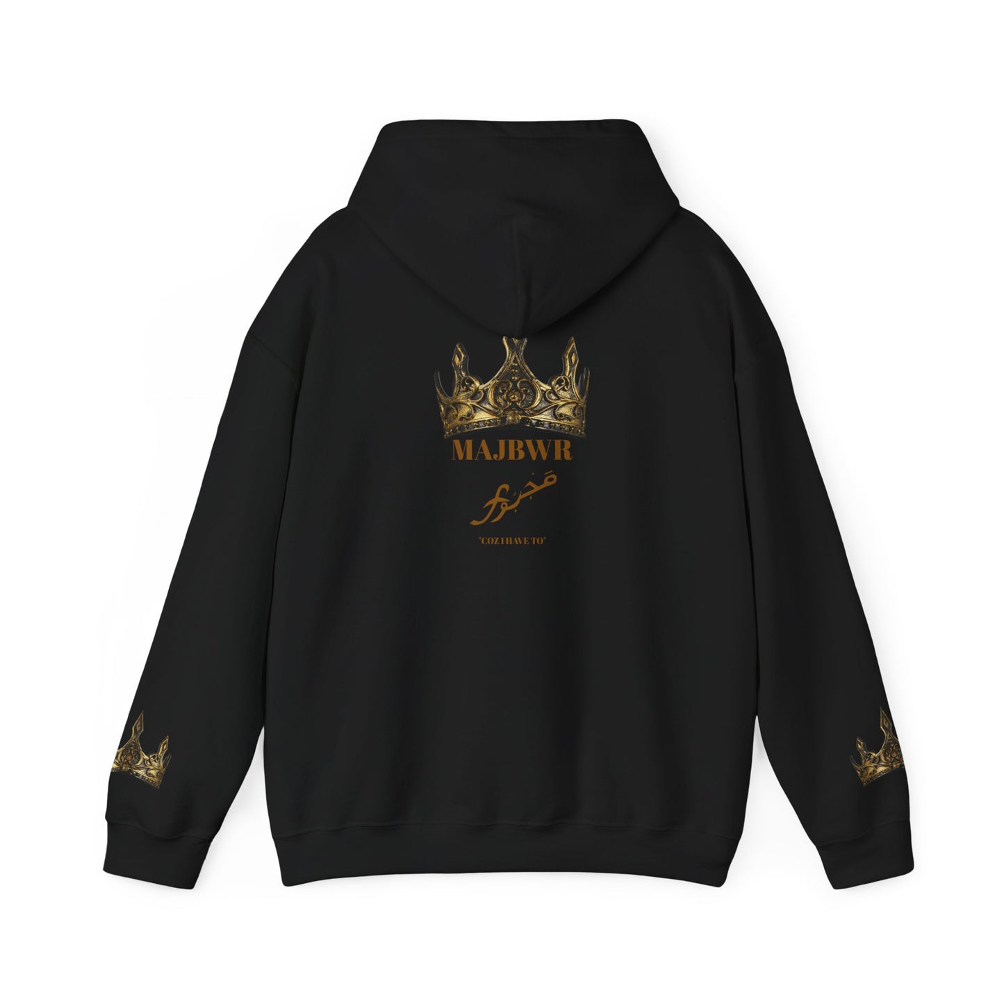 MAJBWR - Black & Gold "King" Hoodie — Majestic Streetwear Sweatshirt