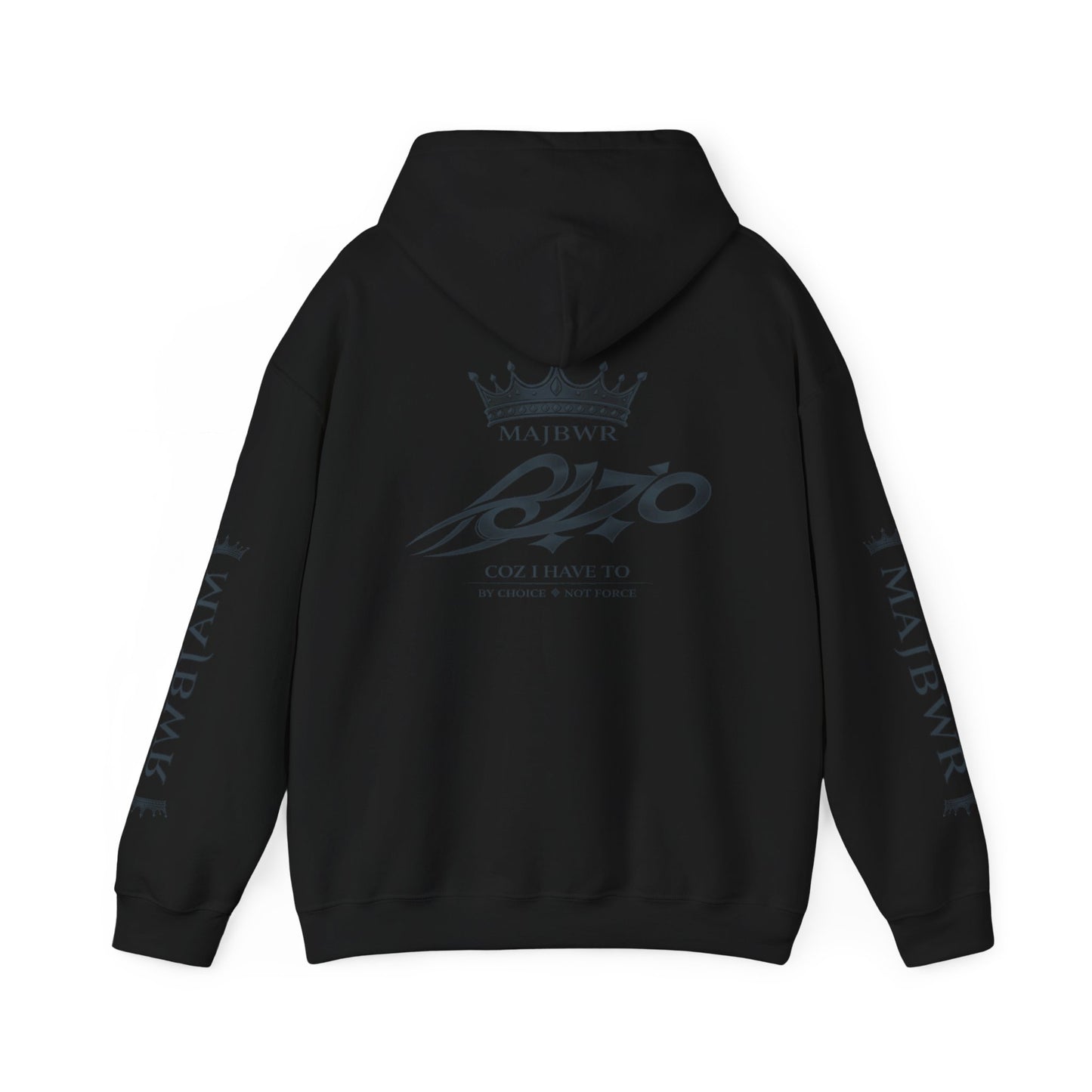 MAJBWR - Premium Crown Hoodie — Stealth Edition