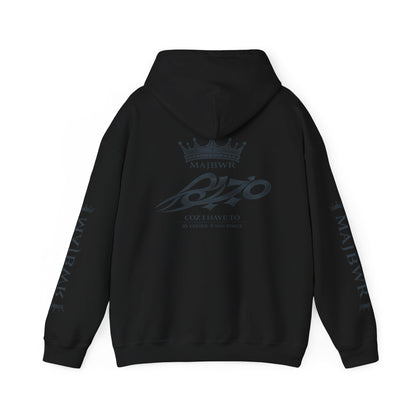 MAJBWR - Premium Crown Hoodie — Stealth Edition