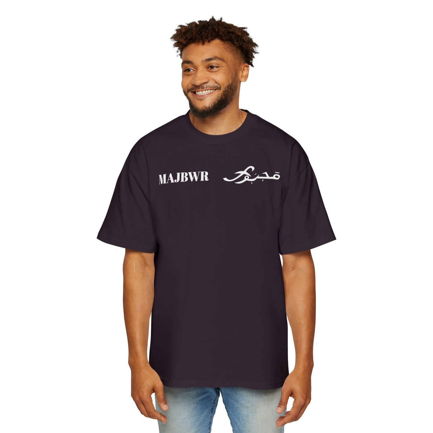 MAJBWR - Oversized Streetwear T-Shirt with Arabic Script