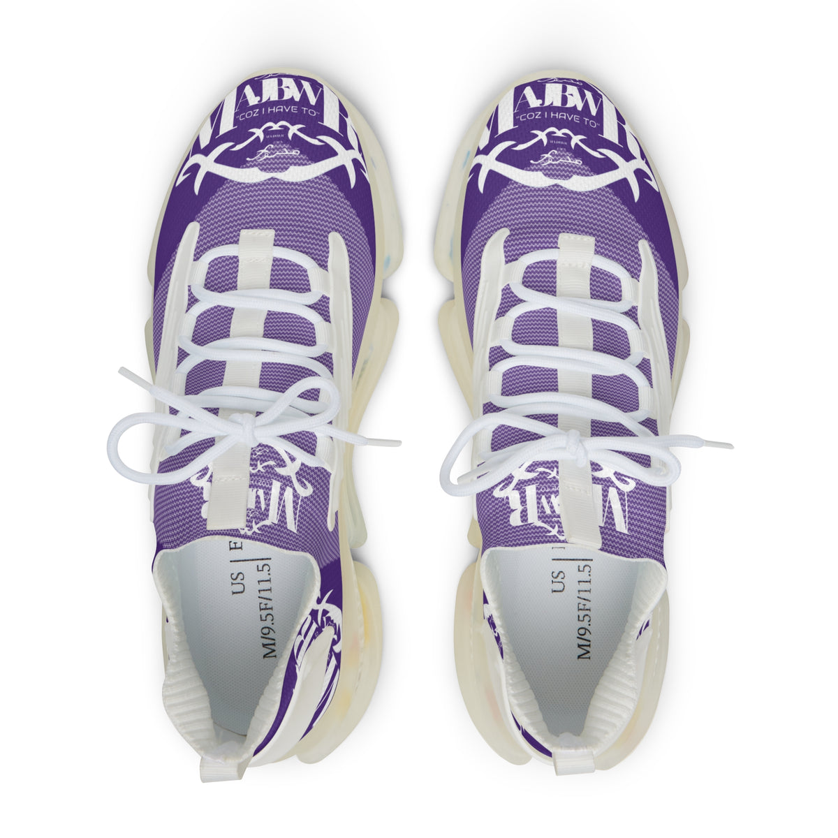 MAJBWR - Purple Snake Mesh Sneakers — X Edition