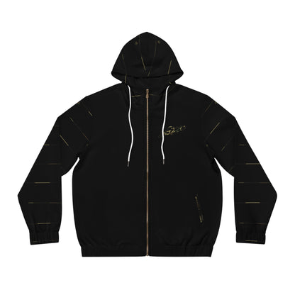 MAJBWR - Diamond Camo Crown Men's Full-Zip Hoodie — Black Limited Edition