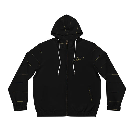 MAJBWR - Diamond Camo Crown Men's Full-Zip Hoodie — Black Limited Edition