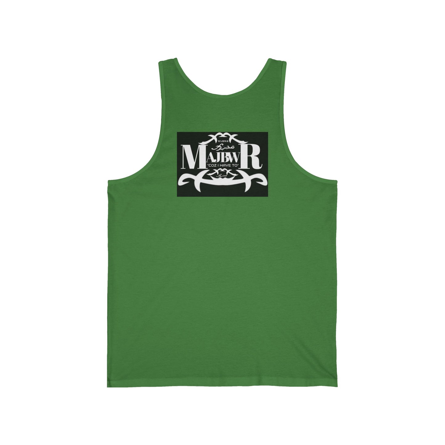 MAJBWR - Vintage Logo Tank Top — Graphic White Jersey Tank
