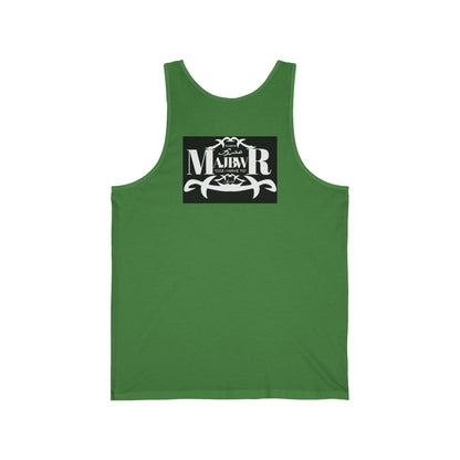 MAJBWR - Vintage Logo Tank Top — Graphic White Jersey Tank