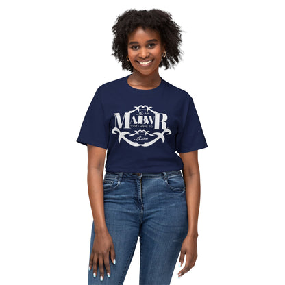 MAJBWR - Monogram Crest T-Shirt — Vintage Initials Graphic Tee