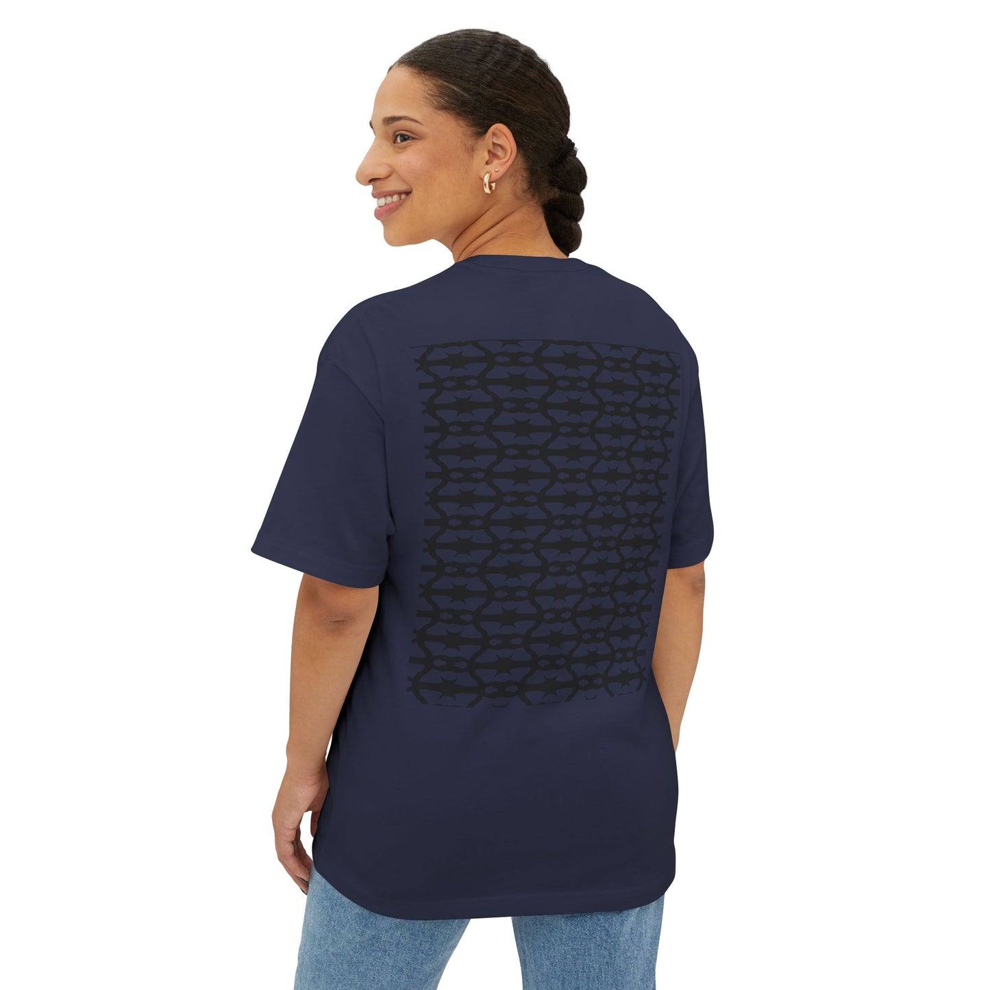 MAJBWR - Arabic Calligraphy Boxy Tee — "Sabr" Graphic Oversized T-Shirt