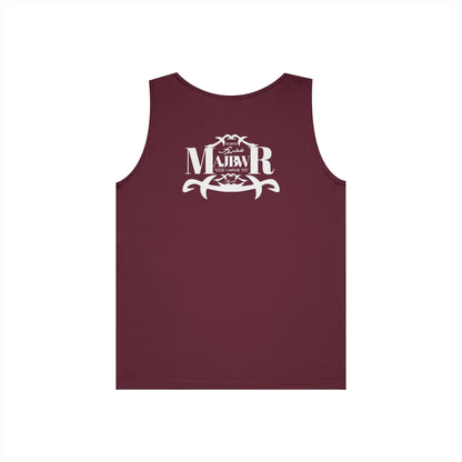 MAJBWR - Unisex Heavy Cotton Tank Top Left Right