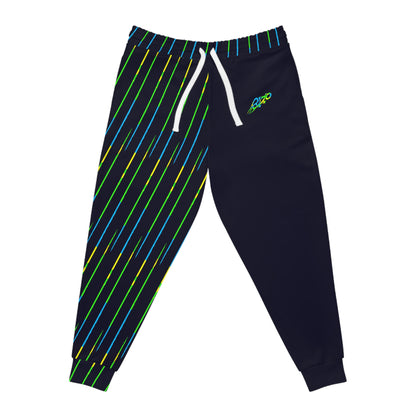 MAJBWR - Camo Deep Dark Blue Athletic Joggers — Limited Edition