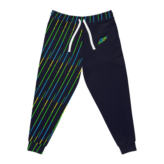 MAJBWR - Camo Deep Dark Blue Athletic Joggers — Limited Edition