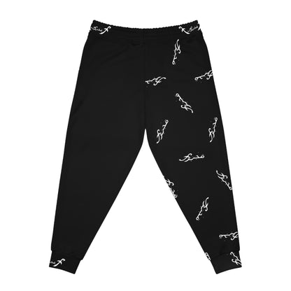 MAJBWR - Black & White Print Joggers - AOP
