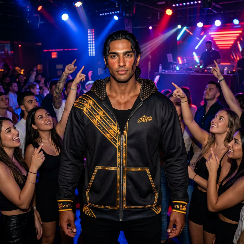 MAJBWR - Black Gold Crown Full-Zip Hoodie — Sovereign Edition