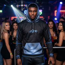 MAJBWR - Iced Out Hoodie -  Sapphire Edition AOP Hoodie