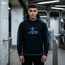 MAJBWR – Iced Out Crown Hoodie – Sapphire Edition