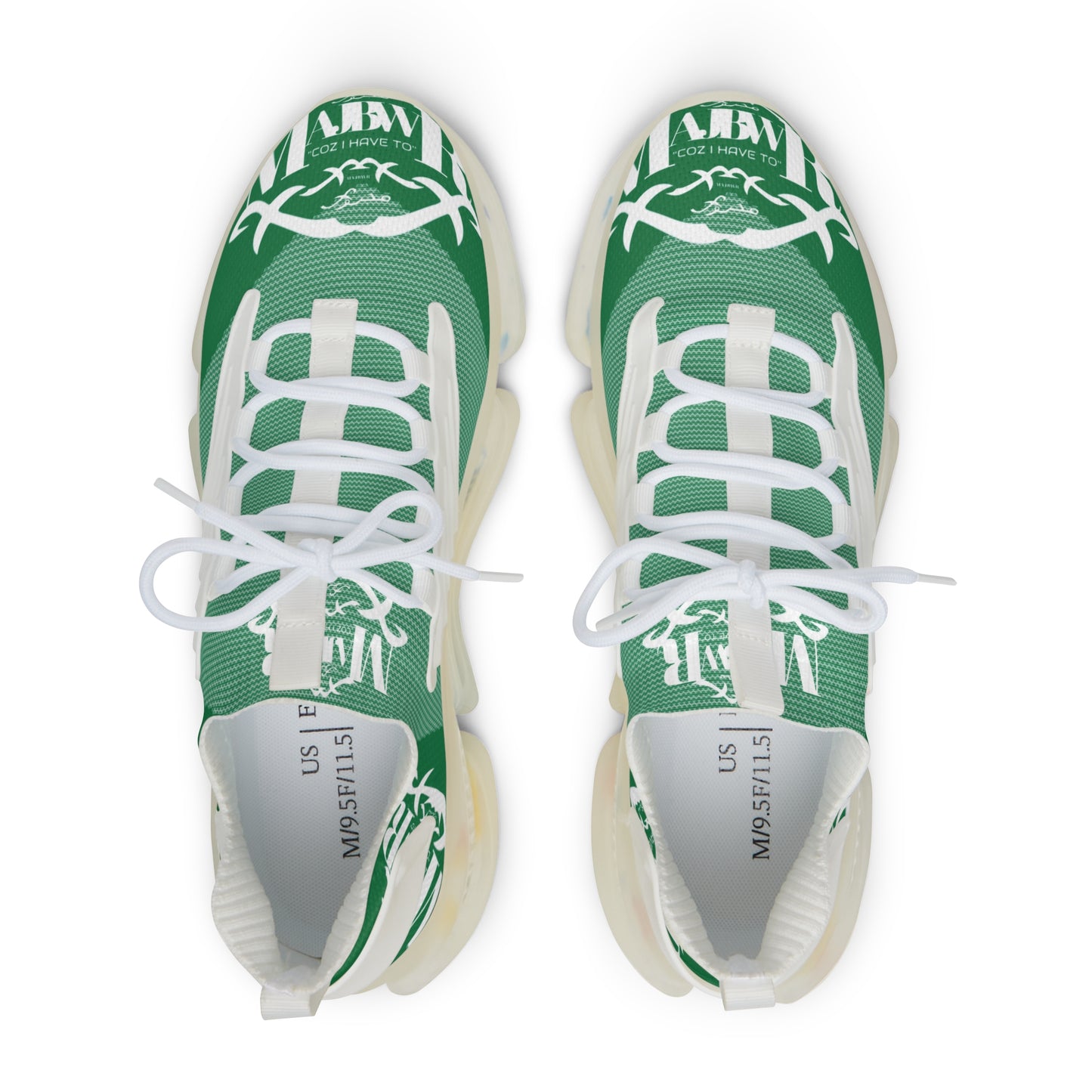 MAJBWR - Men's Mesh Snake Sneakers Green X