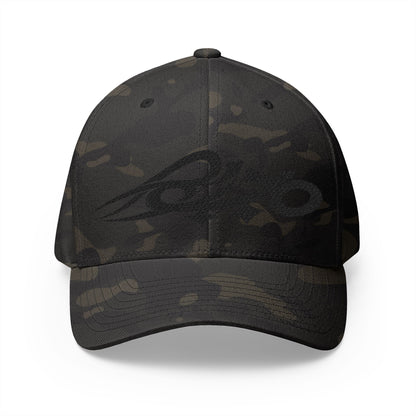 MAJBWR - Crown Skull Embroidered Cap — MAJBWR Camo on Black (Closed-Back Limited Edition)