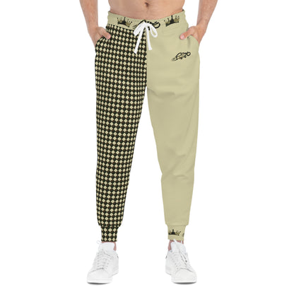 MAJBWR - Commander Crown Camo Joggers — MAJBWR Pale Beige Athletic Joggers