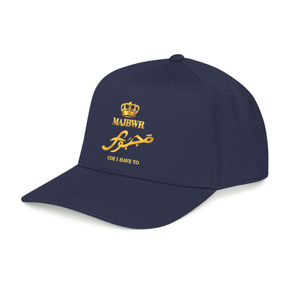 MAJBWR - Gold King Crown Mid Profile Baseball Cap — Embroidered Hat