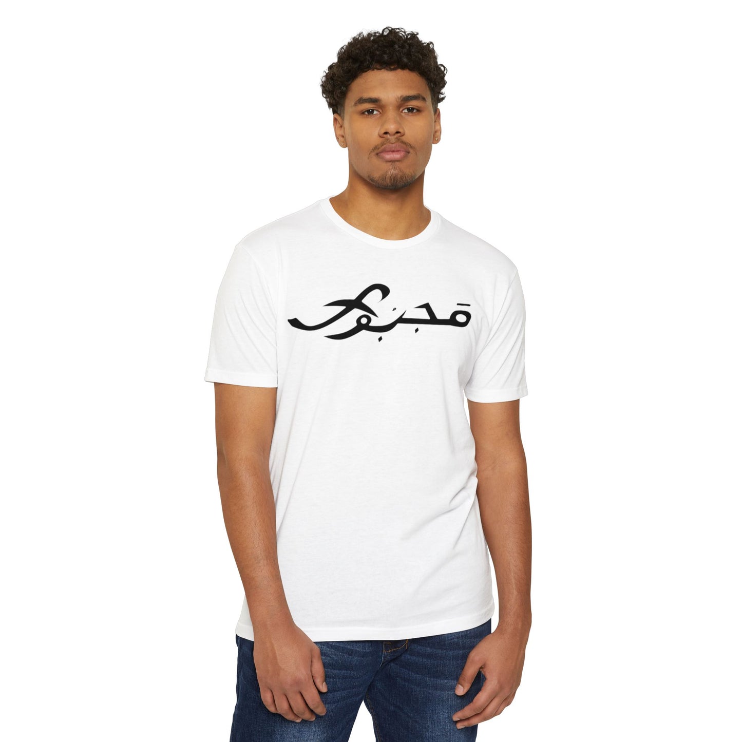 MAJBWR - Scripted Crest T‑Shirt — Minimalist Monogram Logo Tee