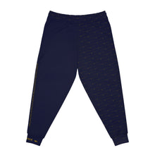 MAJBWR - Navy Athletic Joggers with Gold Crown Logo — Diamond Edition