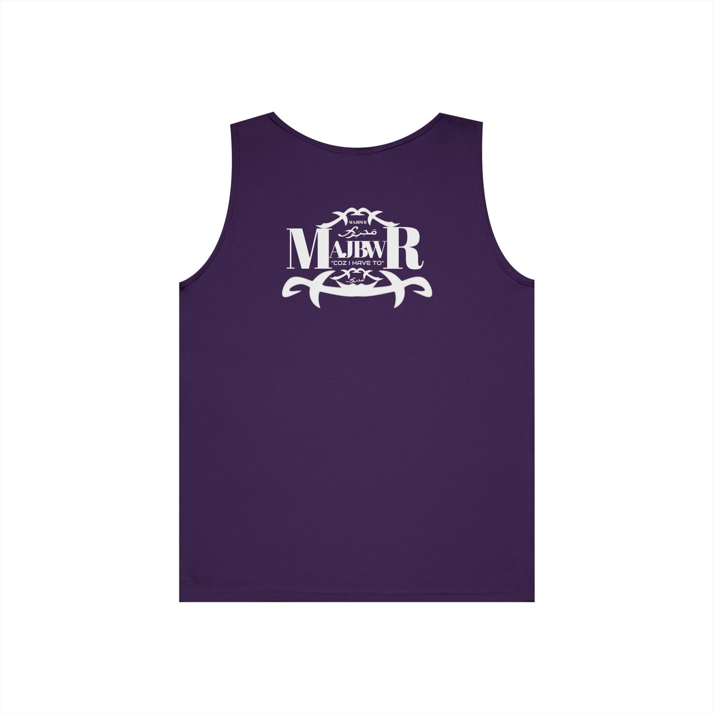 MAJBWR - Unisex Heavy Cotton Tank Top Left Right