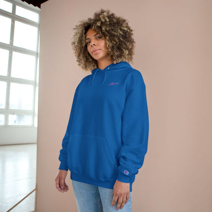 MAJBWR x Champion Hoodie – "COZ I HAVE TO" Purple Print