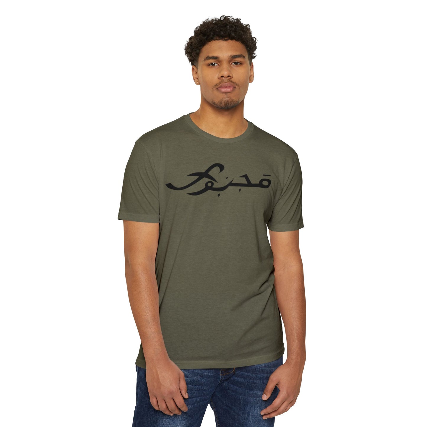 MAJBWR - Scripted Crest T‑Shirt — Minimalist Monogram Logo Tee