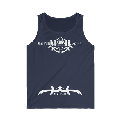 MAJBWR- Logo Tank Top — Men’s Arabic Script Graphic Tank