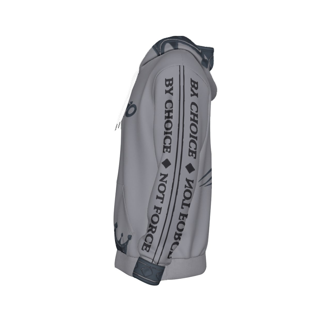 MAJBWR - Silver Crown Hoodie — Dark Crown Edition