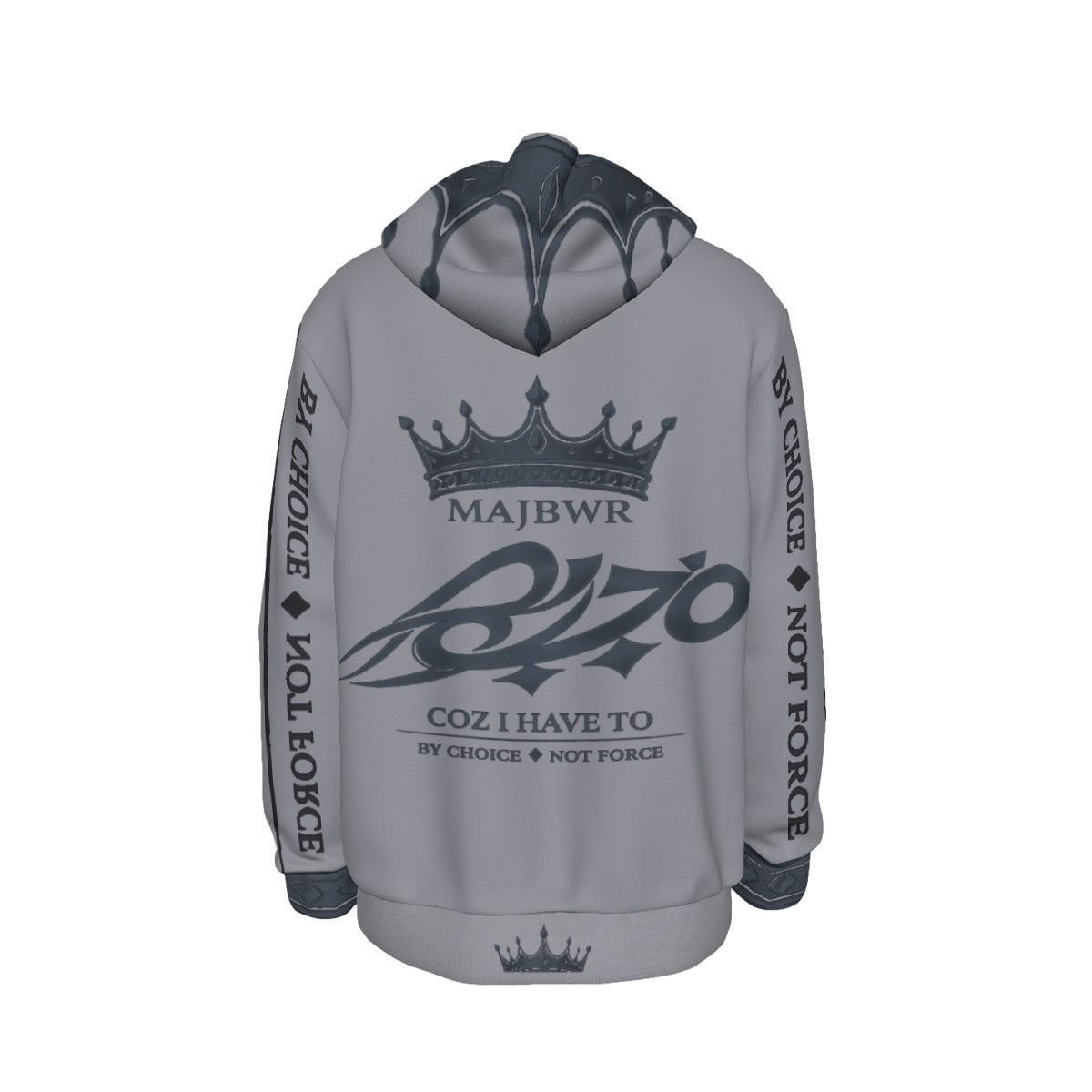 MAJBWR - Silver Crown Hoodie — Dark Crown Edition