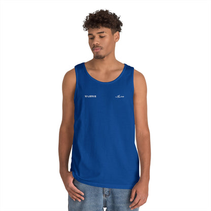 MAJBWR - Unisex Heavy Cotton Tank Top Left Right